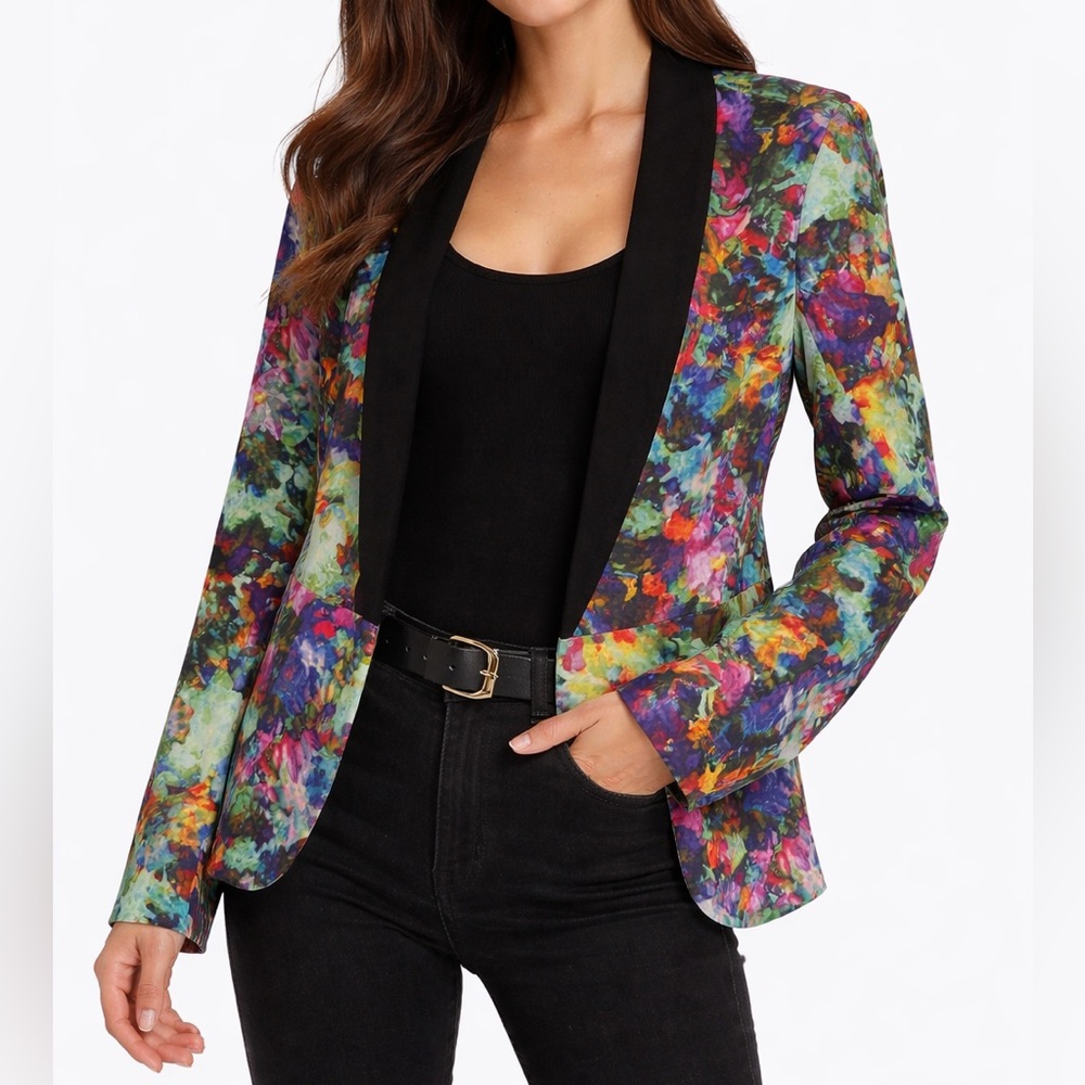 Petticoat Alley Multicolor Floral Blazer